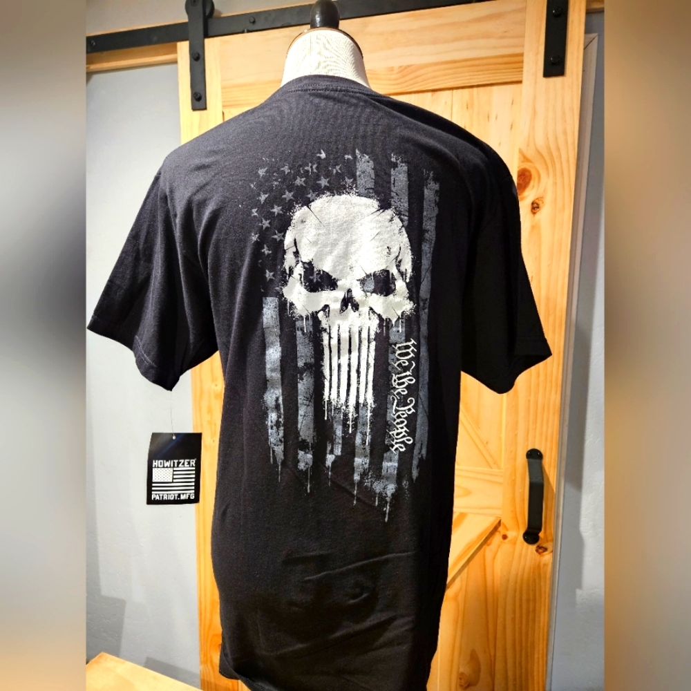 Punisher and Flag Graphic Tshirt
